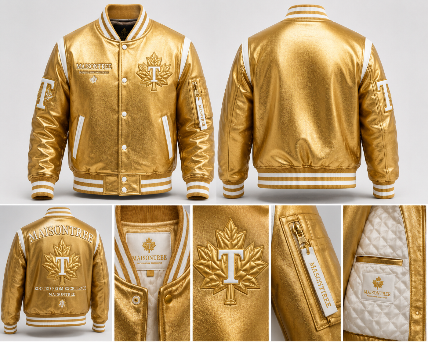 Men's Gold Varsity Jacket
