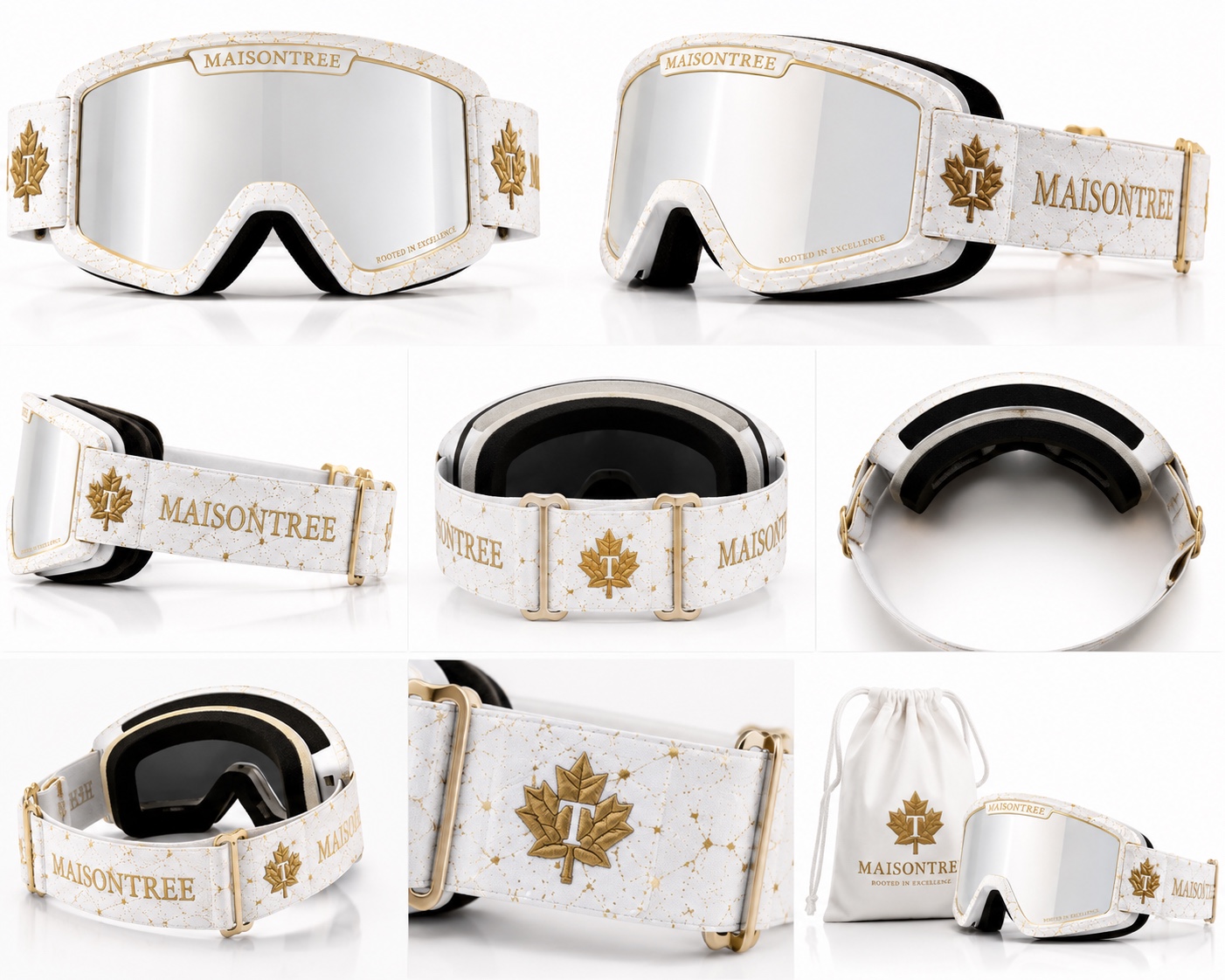 White MAISONTREE Performance Goggles